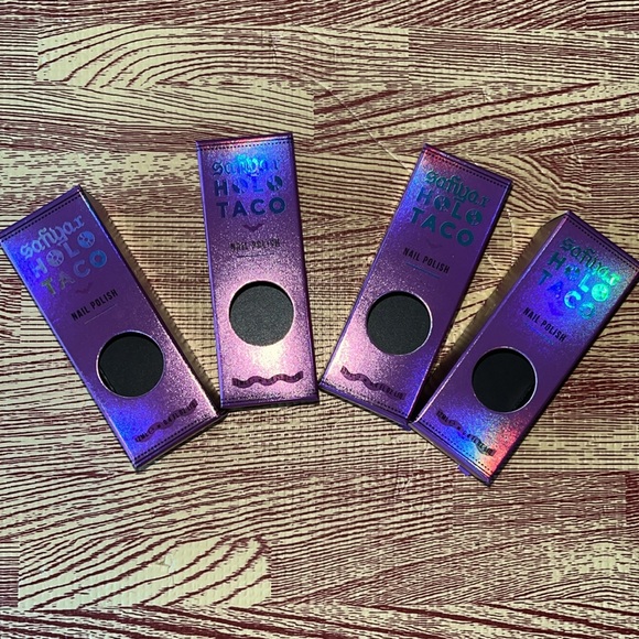 Set of 4 Safia Nygard X Holo Taco Nail Polish Limited Edition Boxes (empty only) - Picture 3 of 9